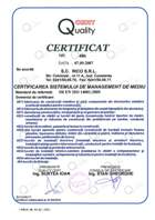 Certificat Sistem de Management al Mediului - Quality Cert